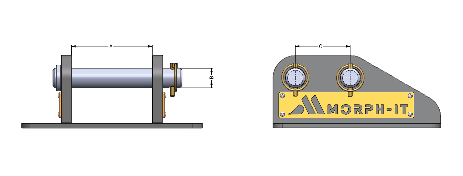 Measuring Guide - Excavator Hitch Plate